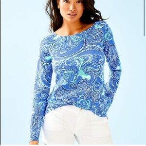 Lilly Pulitzer Legga Sea Tristan Top Size Large